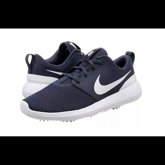 navy blue golf shoes